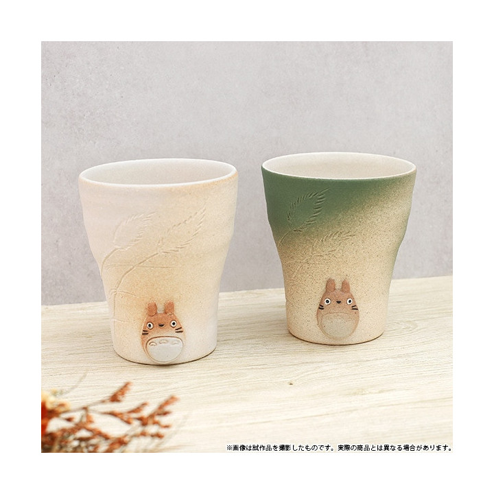 Tasse faite main verte Shigariki Totoro - Mon voisin Totoro