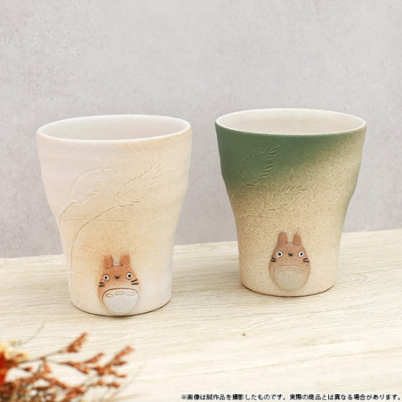 Tasse faite main blanche Shigariki Totoro - Mon voisin Totoro