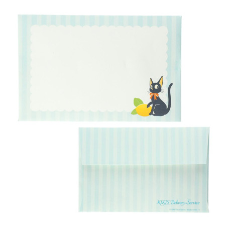Bamboo Fan & Letter Set Jiji with Lemon - Kiki's Delivery Service