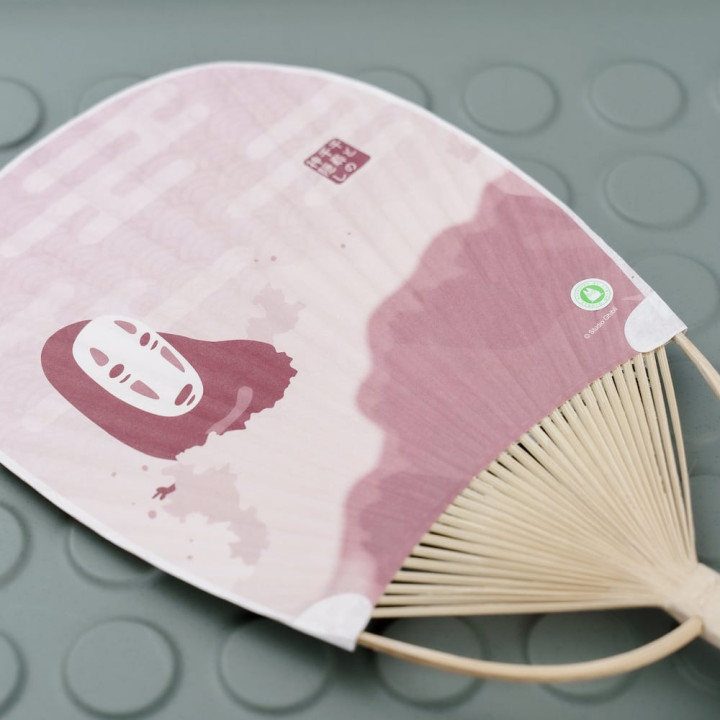 Éventail Bambou Chihiro & No Face dans le train - Le Voyage de Chihir