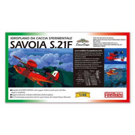 Model Kit Savoia S.21F Version 2 + fig. Gina 1/48 - Porco Rosso