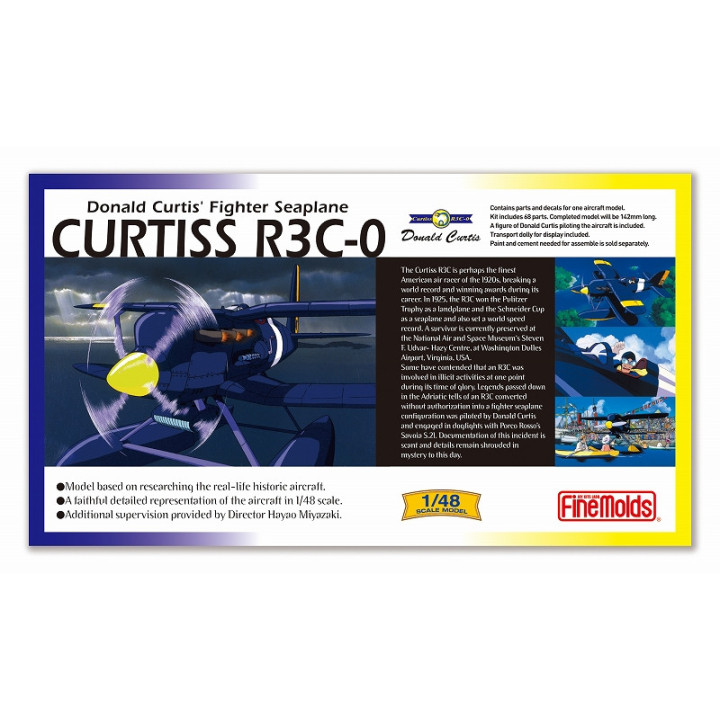 Model Kit Curtiss R3C-0  Hydravion + fig. Curtis 1/48 - Porco Rosso