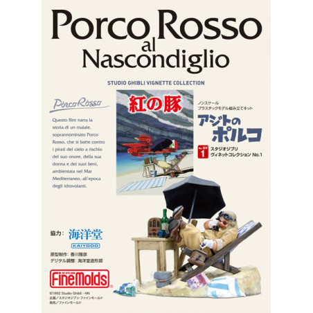 Model Kit 1/48 à peindre Porco dans sa cachette - Porco Rosso