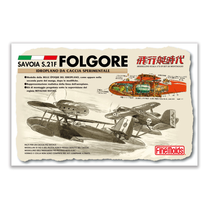 Model Kit Savoia S.21F Version 2 + fig. Fio  1/72 - Porco Rosso