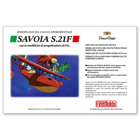 Model Kit Savoia S.21F Version 2 + fig. Porco  1/72 - Porco Rosso