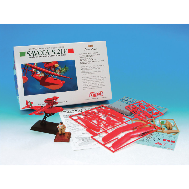 Model Kit Savoia S.21F Version 2 + fig. Porco  1/72 - Porco Rosso