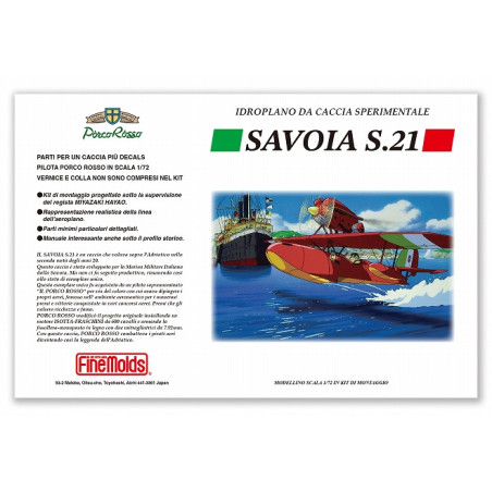 Model Kit Savoia S.21 Hydravion Prototype 1/72 - Porco Rosso