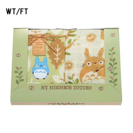 Coffret Cadeau Serviette Totoro en Coton (34×36 cm & 34×75 cm) – Mon 