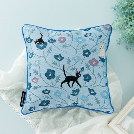Jiji Blue Floral Cushion 30x30cm – Kiki’s Delivery Service