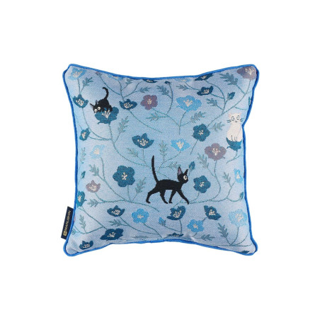 Coussin Jiji Fleur Bleue 30x30cm – Kiki la Petite Sorcière