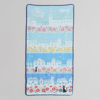 Serviette en coton Jiji Ciel Bleu de Koriko 60x120cm – Kiki la Petite