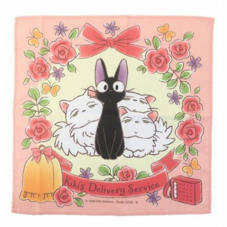 Serviette Bento (Furoshiki) Jiji Arche Fleurie 30x30 cm – Kiki la Pet