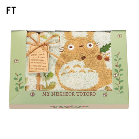 Coffret Serviettes en coton Totoro Glands et Forêt 34 x 36 cm – Mon V