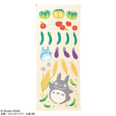 Imabari Cotton Gauze Towel Totoro Summer Vegetables 34x80cm – My Neig