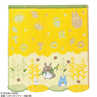 Serviette en coton Maïs et Totoro 34x35cm - Mon Voisin Totoro
