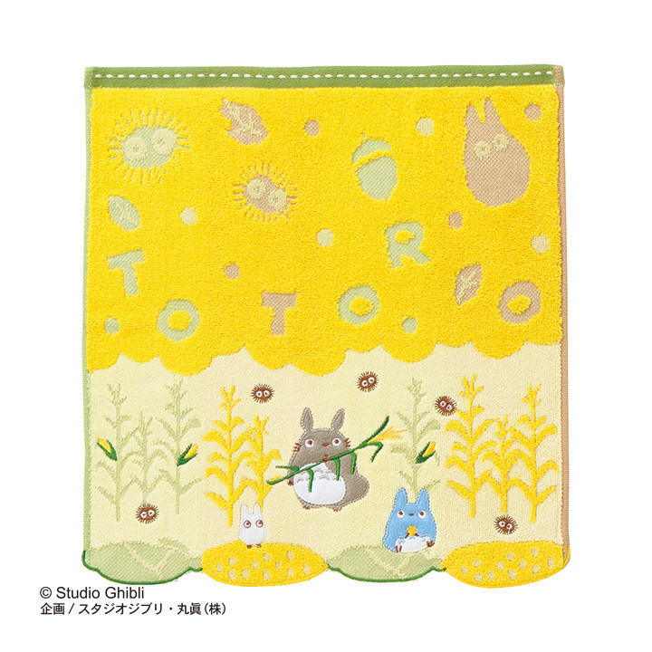 Serviette en coton Maïs et Totoro 34x35cm - Mon Voisin Totoro