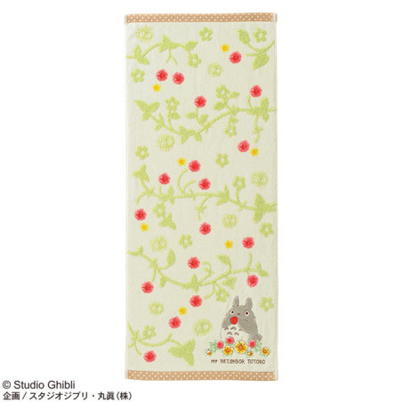 Serviette en coton Fraise Gourmande 34x80cm - Mon Voisin Totoro