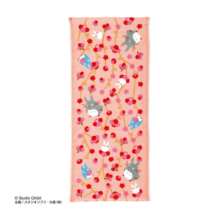 Totoro Plum Blossom Imabari Cotton Gauze Towel 34x80cm – My Neighbor 