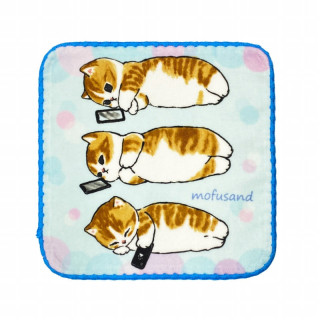 Mini Serviette Chaton-Nyan Téléphone 25x25cm – Mofusand