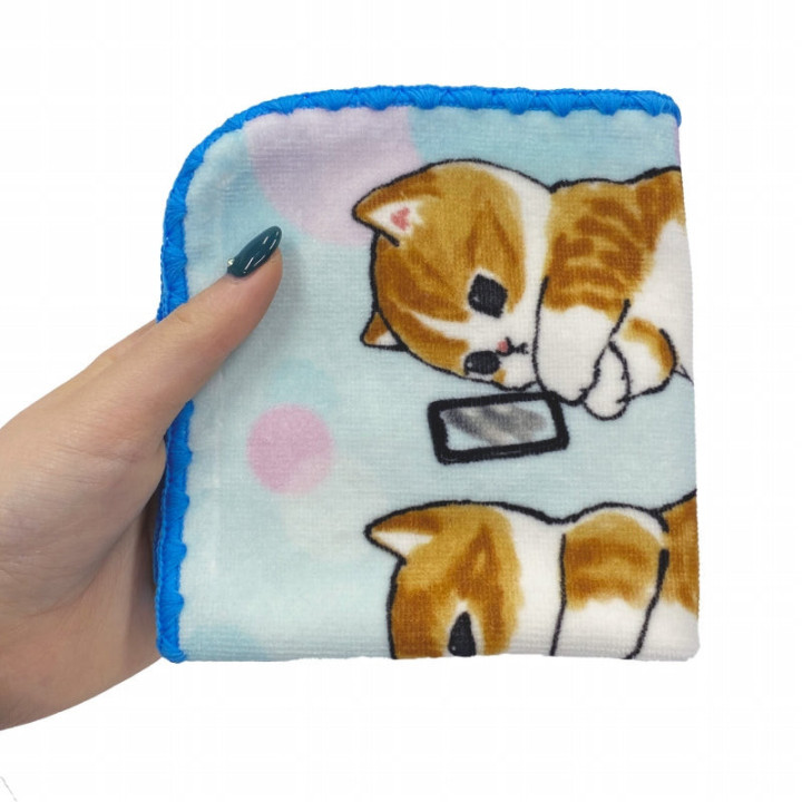 Mini Serviette Chaton-Nyan Téléphone 25x25cm – Mofusand