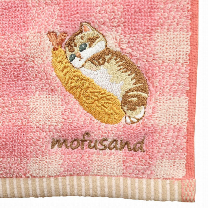 Mini Serviette Chaton-Nyan Empreinte rouge 25x25cm – Mofusand