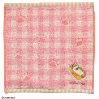 Mini Serviette Chaton-Nyan Empreinte rouge 25x25cm – Mofusand