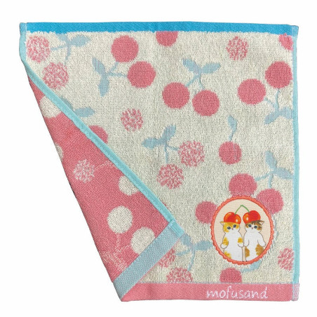 Mini Serviette Chaton-Nyan Cerise 25x25cm – Mofusand