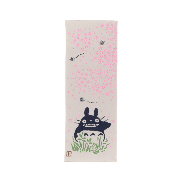 Tenugi Totoro et fleurs de cerisier teinté à la main - Mon Voisin Tot