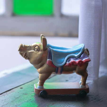 Boîte à accessoires Cochon doré de Chikyuya - Si tu tends l'oreille