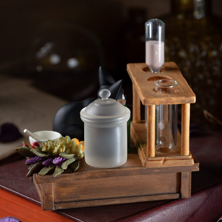 Sablier Diorama Jiji - Kiki la Petite Sorcière