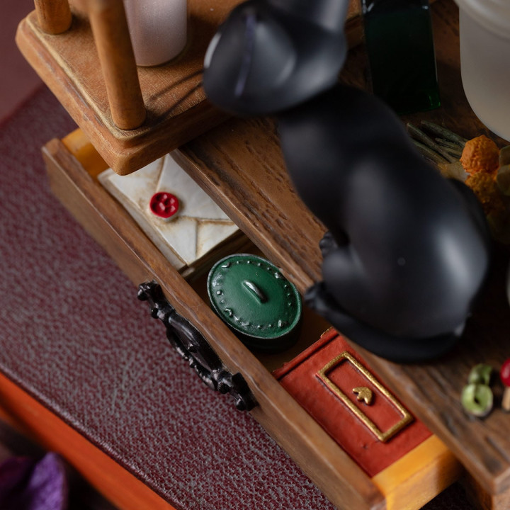 Sablier Diorama Jiji - Kiki la Petite Sorcière