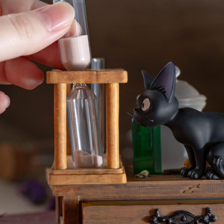 Sablier Diorama Jiji - Kiki la Petite Sorcière