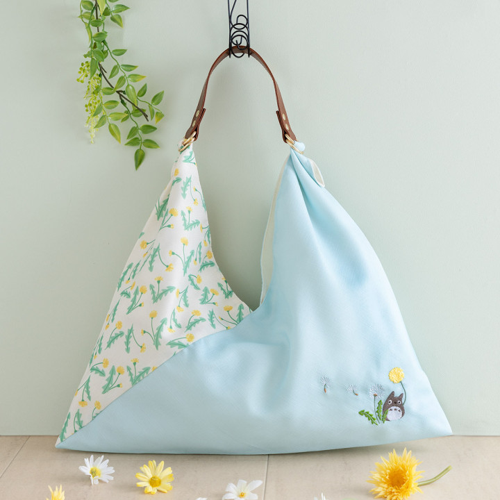 Totoro Cloth bag with Dandelion embroidery - My Neighbor Totoro