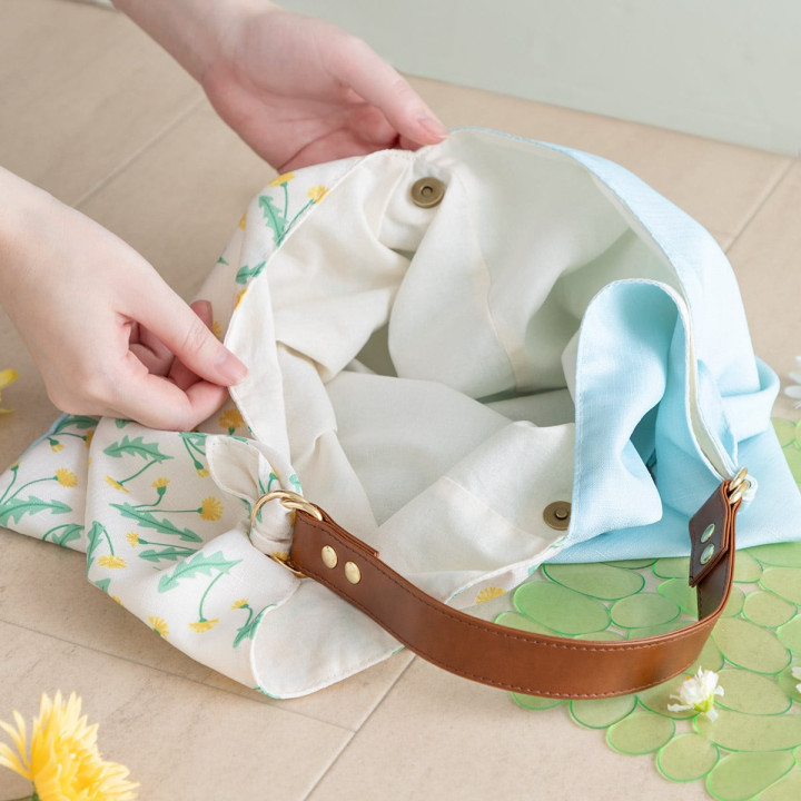 Totoro Cloth bag with Dandelion embroidery - My Neighbor Totoro