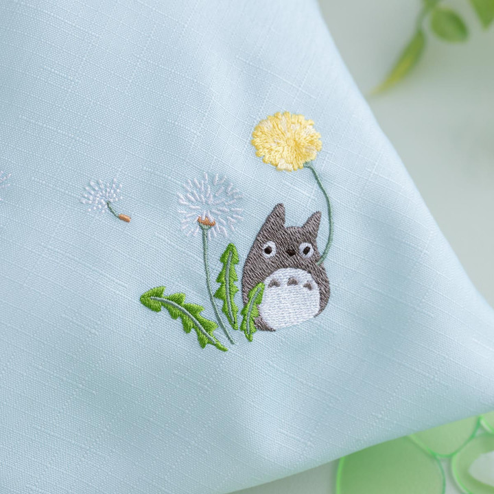 Totoro Cloth bag with Dandelion embroidery - My Neighbor Totoro