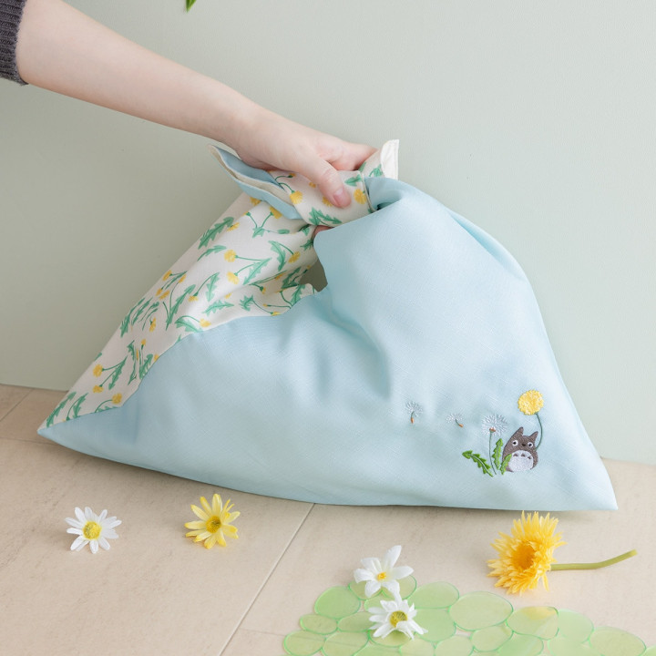 Totoro Cloth bag with Dandelion embroidery - My Neighbor Totoro