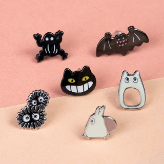 Set de 6 Boucles d’oreilles clip Générique Totoro - Mon Voisin Totoro