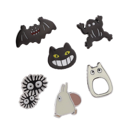 Set de 6 Boucles d’oreilles clip Générique Totoro - Mon Voisin Totoro