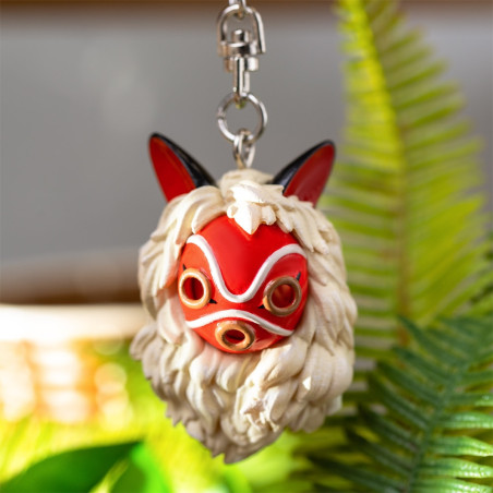3D Keychain San’s Mask and Kodama - Princess Mononoke