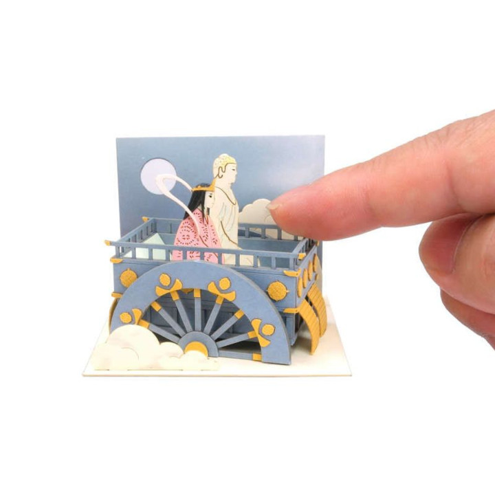 Diorama papier mini L’Accueil de la Lune - Le Conte de la Princesse K