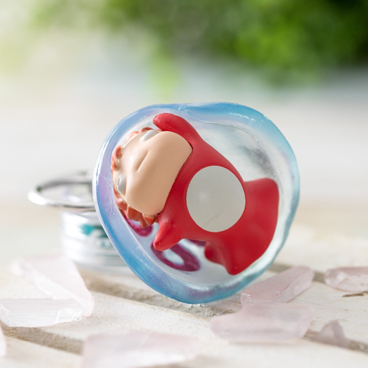 Porte-clés 3D Ponyo et méduse - Ponyo sur la falaise