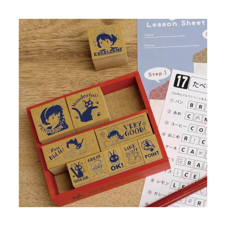 Set de tampons Récompense en bois - Kiki la Petite Sorcière