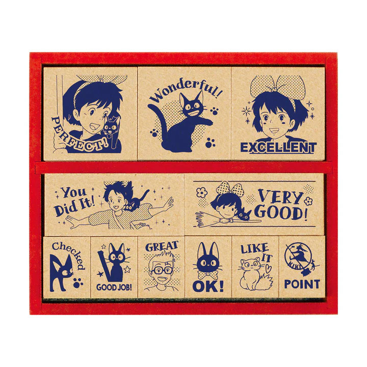 Set de tampons Récompense en bois - Kiki la Petite Sorcière