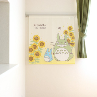 Rideaux Noren Totoro & Tournesol 85x90cm - Mon Voisin Totoro