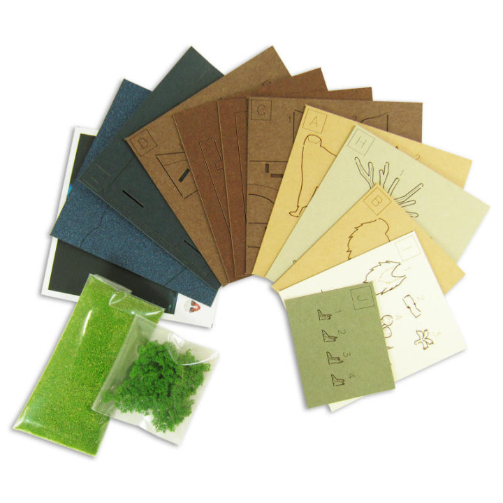 Paper Craft Mini Forest Spirit - Princess Mononoke 