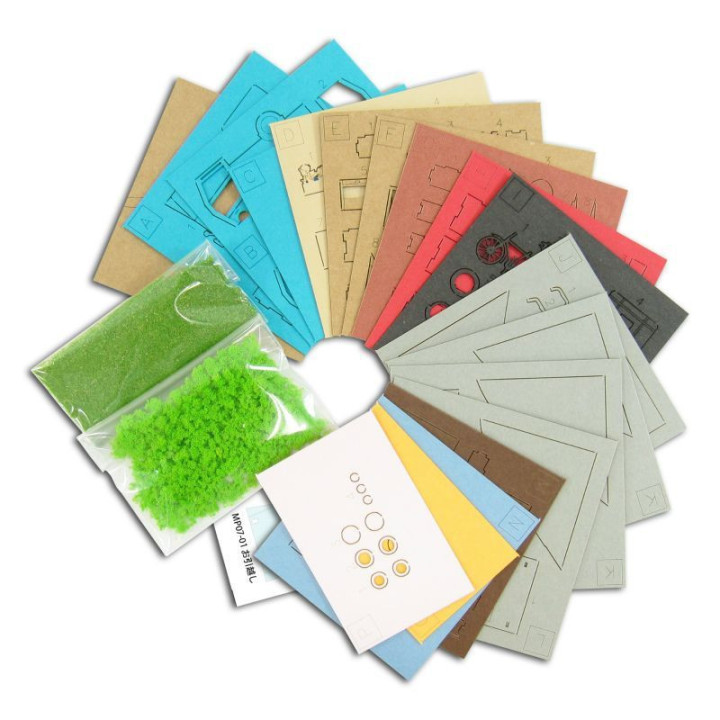 Diorama papier mini Jour du Déménagement - Mon Voisin Totoro