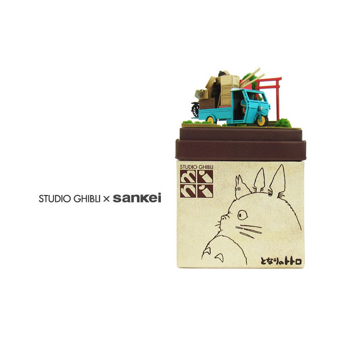 Diorama papier mini Jour du Déménagement - Mon Voisin Totoro