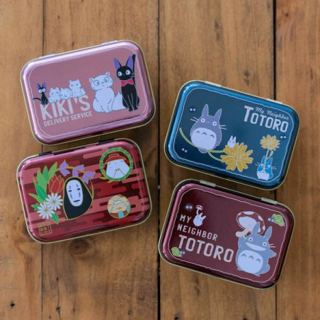 Small metal box Totoro flower - My Neighbor Totoro