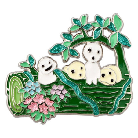 Metal Brooch Kodama - Princess Mononoke