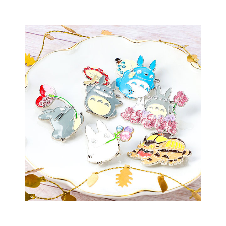 Broche Totoro Gris et Blanc - Mon Voisin Totoro